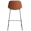 Koňakově hnědá koženková barová židle Kave Home Zahara 65 cm III.