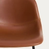 Koňakově hnědá koženková barová židle Kave Home Zahara 65 cm III. -fv-interier-25