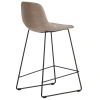 Hnědá látková barová židle Kave Home Zahara 65 cm III.