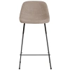 Hnědá látková barová židle Kave Home Zahara 65 cm III.