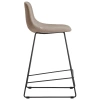 Hnědá látková barová židle Kave Home Zahara 65 cm III.