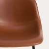 Koňakově hnědá koženková barová židle Kave Home Zahara 76 cm III. -fv-interier-25