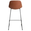 Koňakově hnědá koženková barová židle Kave Home Zahara 76 cm III.