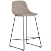 Hnědá látková barová židle Kave Home Zahara 76 cm III.