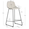 Béžová látková barová židle Kave Home Zahara 76 cm III.