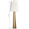 Zlato bílá stojací lampa Bizzotto Tripura 151 cm