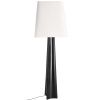 Černo - bílá stojací lampa Bizzotto Tripura 151 cm