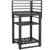 Šedý otevřený venkovní rohový kuchyňský modul Bizzotto Aria 62 cm