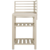 Béžový otevřený venkovní rohový kuchyňský modul Bizzotto Aria 62 cm