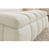 Bílá bouclé lavice Denali 144 cm s úložným prostorem -fv-interier-25