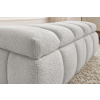 Světle šedá bouclé lavice Denali 144 cm s úložným prostorem -fv-interier-25