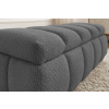 Tmavě šedá bouclé lavice Denali 144 cm s úložným prostorem -fv-interier-25