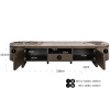 Hnědý TV stolek Richmond Langford 200 x 45 cm s keramickou deskou