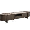 Hnědý TV stolek Richmond Langford 200 x 45 cm s keramickou deskou