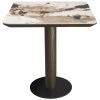 Dřevěný bistro stůl Richmond Langford 70 x 70 cm s keramickou deskou