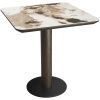 Dřevěný bistro stůl Richmond Langford 70 x 70 cm s keramickou deskou