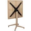 Béžový plastový skládací bistro stůl GEORGE ø 70cm