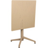 Béžový plastový skládací bistro stůl GEORGE ø 70cm