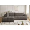 Hnědá bouclé rohová rozkládací pohovka Fuji 282 cm, levá -fv-interier-25
