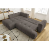 Hnědá bouclé rohová rozkládací pohovka Fuji 282 cm, levá -fv-interier-25
