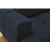 Tmavě modrá bouclé rohová rozkládací pohovka Fuji 282 cm, pravá -fv-interier-25