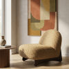 Hnědé čalouněné lounge křeslo LOOM -fv-interier-25