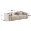 Béžová čalouněná čtyřmístná pohovka Cosmopolitan Design Aveiro 236 cm-fv-interier-25
