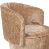 Hnědé čalouněné otočné lounge křeslo Fold -fv-interier-25