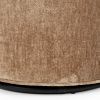 Hnědé čalouněné otočné lounge křeslo Fold -fv-interier-25