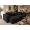 Černá čalouněná rohová pohovka Cosmopolitan Design Aveiro 254 cm, levá -fv-interier-25