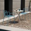 Světle modrá kovová zahradní židle Summer s područkami -fv-interier-25