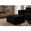 Černá čalouněná podnožka Cosmopolitan Design Aveiro 75 x 75 cm -fv-interier-25