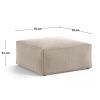 Černá čalouněná podnožka Cosmopolitan Design Aveiro 75 x 75 cm -fv-interier-25