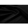 Černá sametová rozkládací pohovka MICADONI David 194 cm