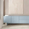 Lesklý modrý TV stolek Glam 160 x 38 cm -fv-interier-25