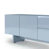 Lesklý modrý TV stolek Glam 160 x 38 cm -fv-interier-25