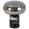 Kouřově šedá skleněná stolní lampa Angel Cerdá No. 8086