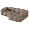 Světle hnědá čalouněná rohová pohovka Cosmopolitan Design Loretto 250 cm, pravá