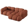 Terakotově oranžová čalouněná rohová pohovka Cosmopolitan Design Loretto 250 cm, pravá