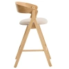 Dřevěná barová židle Kave Home Godia 65 cm