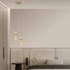 Zlaté skleněné závěsné LED světlo Nova Luce Norma 28 cm -fv-interier-25