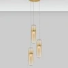 Zlaté skleněné závěsné LED světlo Nova Luce Norma 25 cm -fv-interier-25