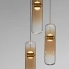 Zlaté skleněné závěsné LED světlo Nova Luce Norma 25 cm -fv-interier-25