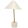 Bílo-zlatá stolní lampa Angel Cerdá No. 8119