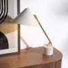 Bílo-zlatá stolní lampa Angel Cerdá No. 8119 -fv-interier-25