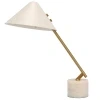 Bílo-zlatá stolní lampa Angel Cerdá No. 8119