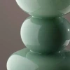 Zelená skleněná váza TOWER 30 cm -fv-interier-25