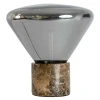 Kouřově šedá skleněná stolní lampa Angel Cerdá No. 8115