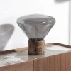 Kouřově šedá skleněná stolní lampa Angel Cerdá No. 8115 -fv-interier-25