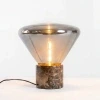 Kouřově šedá skleněná stolní lampa Angel Cerdá No. 8115 -fv-interier-25